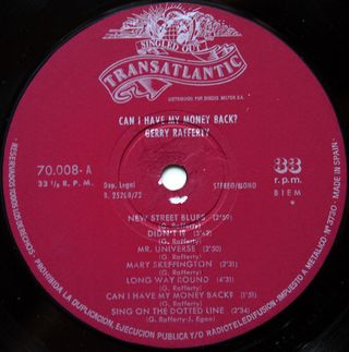 Gerry Rafferty - Can I Have My Money Back?