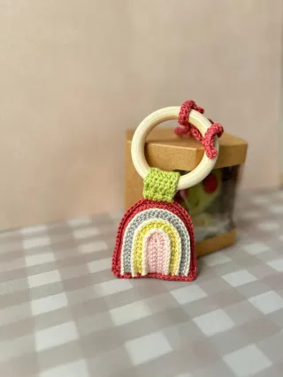 Cajita regalo bebé crochet