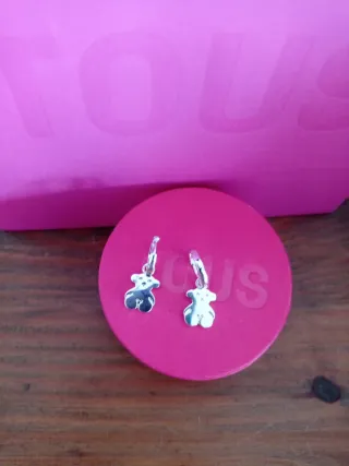 Pendientes Tous Oso Plata