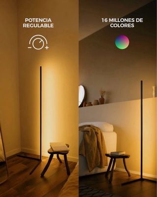 Lámpara de pie regulable