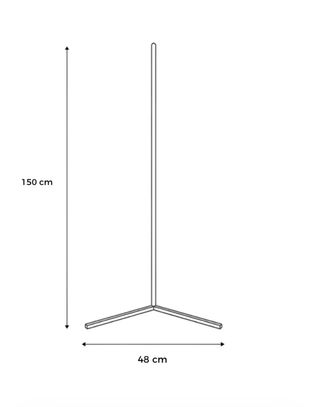 Lámpara de pie regulable