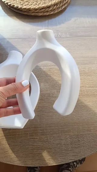 Jarrones blancos decorativos