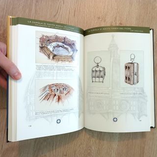 La cúpula y máquinas en Florencia de Brunelleschi