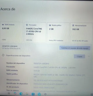 Ordenador portátil HP Rojo