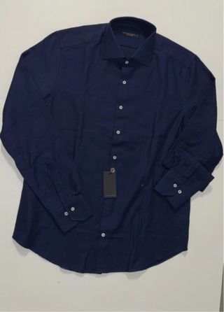 Camisa Purificación Garcia Azul Hombre