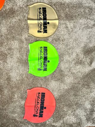 Lote 3 Gorros Natación Ironman Barcelona