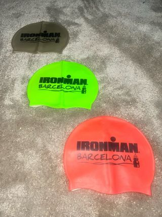 Lote 3 Gorros Natación Ironman Barcelona