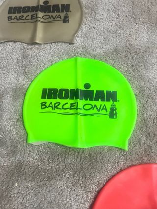 Lote 3 Gorros Natación Ironman Barcelona