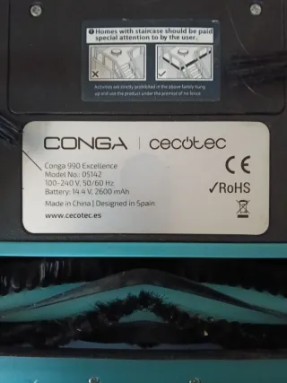 Cecotec Conga 990 Aspiradora Friegasuelos