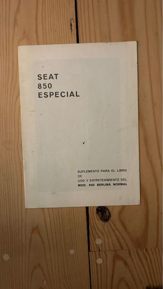 manual seat 850 y suplemento