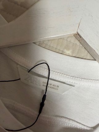 Camiseta Zara Blanca Talla M
