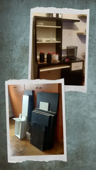 SOLO POR HOY Escritorio Ikea Negro y Blanco.