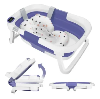 Bañera Plegable Bebé con Termómetro