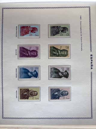 Sellos España 1961 Colonizadores Nueva Granada