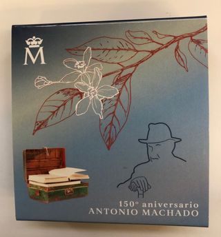 Moneda 10€ Plata Proof Antonio Machado FNMT