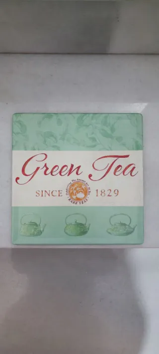 Placa Decorativa Green Tea Vintage