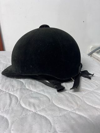 Casco de equitación negro