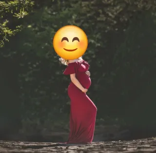 Abito lungo per fotografie premaman