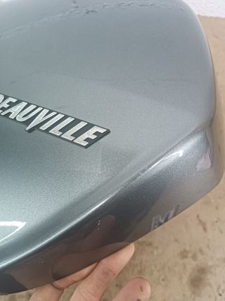 Maleta Deauville 700 Honda izquierda gris estrecha