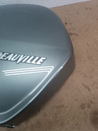 Maleta Deauville 700 Honda izquierda gris estrecha