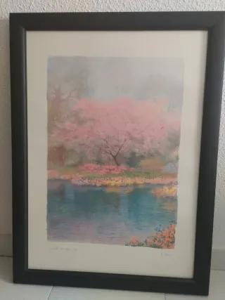 Cuadro paisaje acuarela