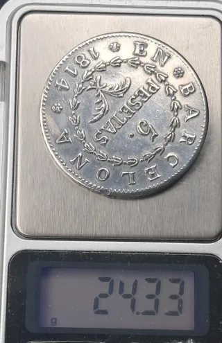 Moneda 5 Pesetas 1814