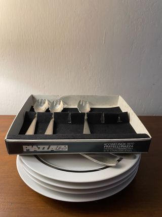 Set 6 Forchettine Acciaio Dessert