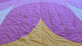 Colcha patchwork hecha a mano