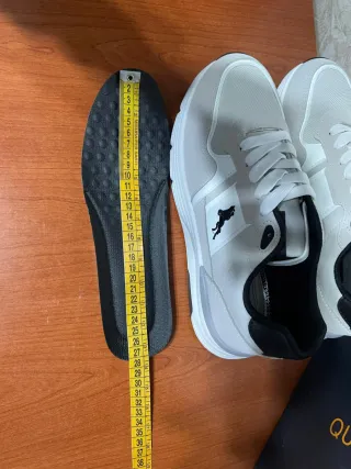 Sneakers Quattropassi Uomo Grigio Bianco 42 Nuove