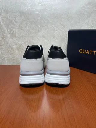 Sneakers Quattropassi Uomo Grigio Bianco 42 Nuove
