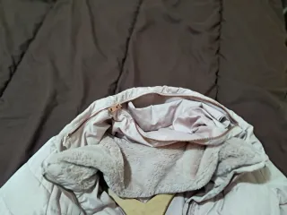 Plumífero rosa corto Easy Wear talla L