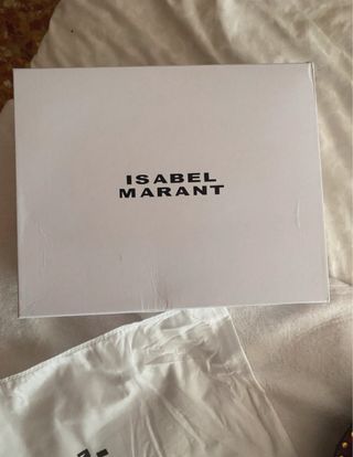 Bolso Isabel Marant burdeos tachuelas doradas