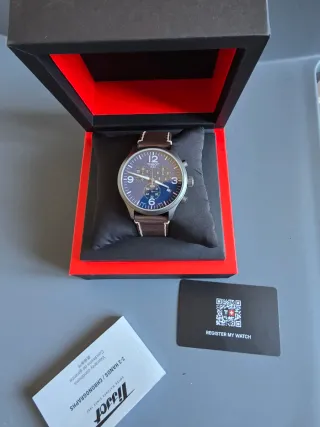Tissot Chrono XL Classic 45mm Azul/Marrón