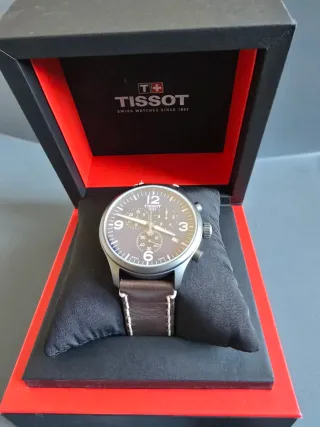 Tissot Chrono XL Classic 45mm Azul/Marrón