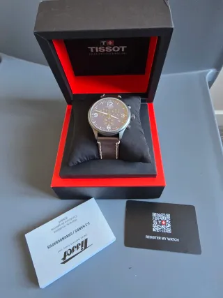Tissot Chrono XL Classic 45mm Azul/Marrón
