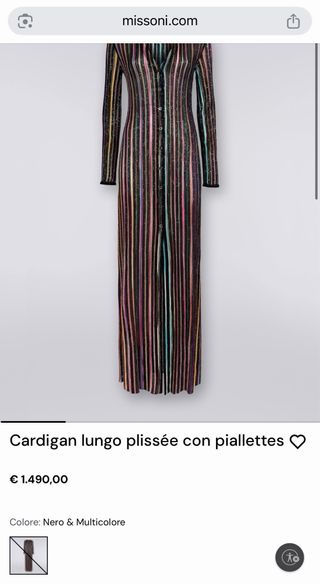 Abito lungo Missoni multicolor