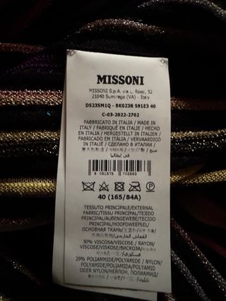 Abito lungo Missoni multicolor