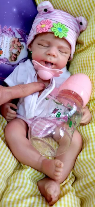 Bebé Reborn Silicona Completa 33-34 cm