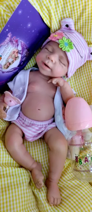 Bebé Reborn Silicona Completa 33-34 cm