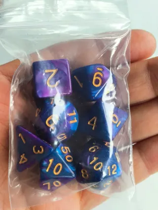 Set de 7 Dados Poliedricos para Juegos de mesa