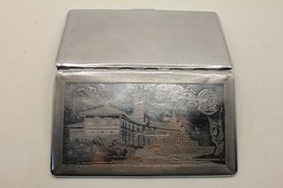 Splendido box cesellato Vintage cromato