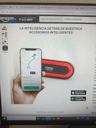 Cosmo Ride - Luz Trasera Inteligente Conectada