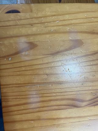 Mesa, 2 sillas y esquinero pino