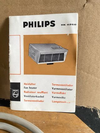 Calefactor. Termoventilador PHILIPS HK 4260 Retro.