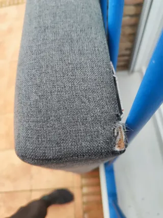 Cabecero tapizado gris 160cm