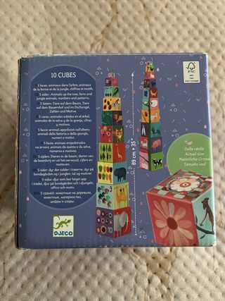 Djeco Cubos de Naturaleza 10 uds