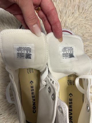 Converse All Star Hi Blancas Talla 40