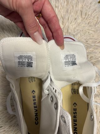 Converse All Star Hi Blancas Talla 40