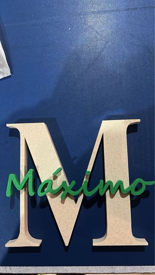 Letras decorativas personalizadas