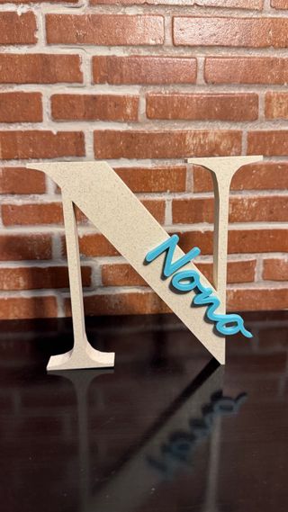 Letras decorativas personalizadas
